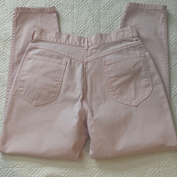 Chic Pale Pink Denim Jeans. Made in USA - Picture 3 of 11